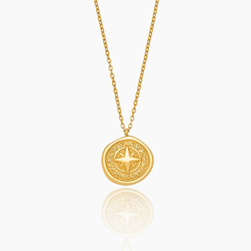 Golden Compass Necklace