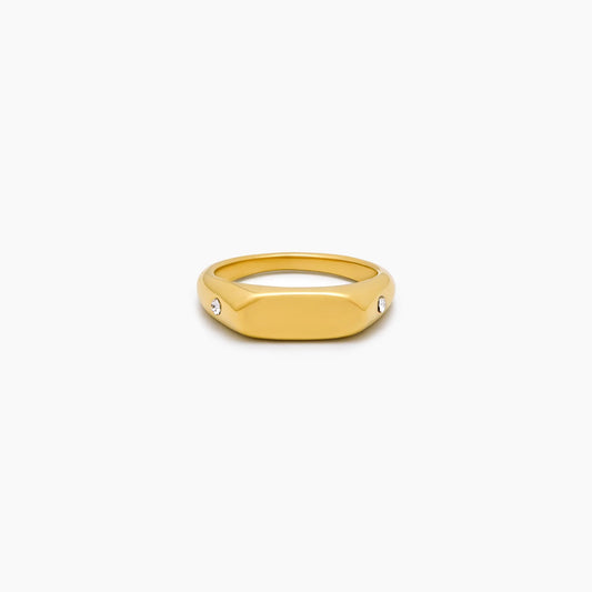 Twin Star Signet Ring
