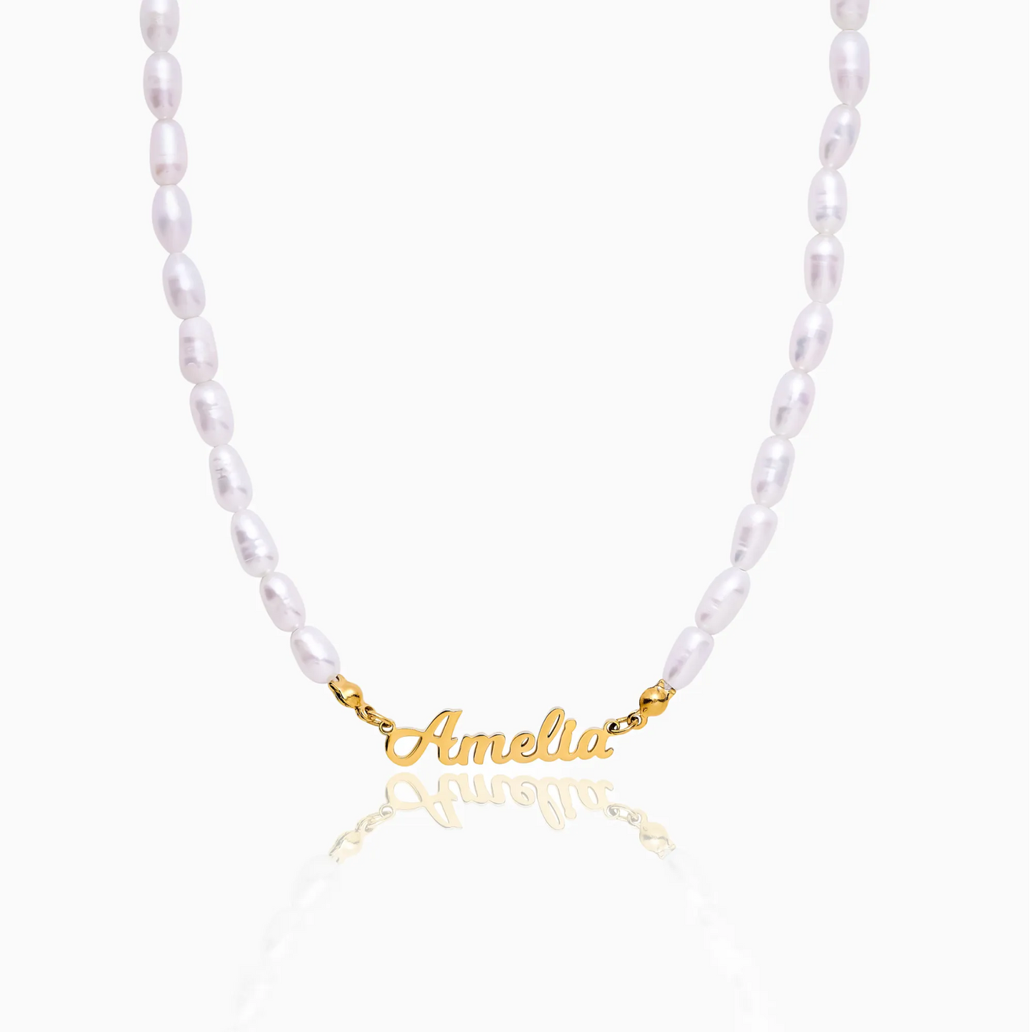 Statement Custom Name Pearl Necklace
